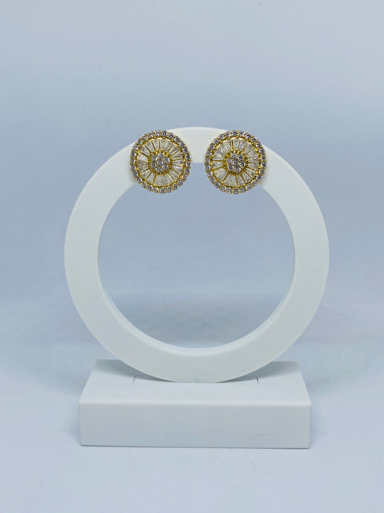 Brinco circulo cravejado