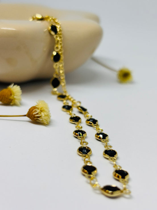 Choker Zircônias Negras