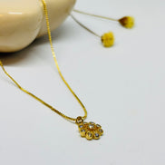 Colar Flor Brilhante