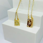 Colar Escapulário FÉ Dourada