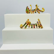 Brinco Ear Cuff Leque com Zirconias