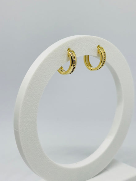 Brinco Argola fita Zirconias