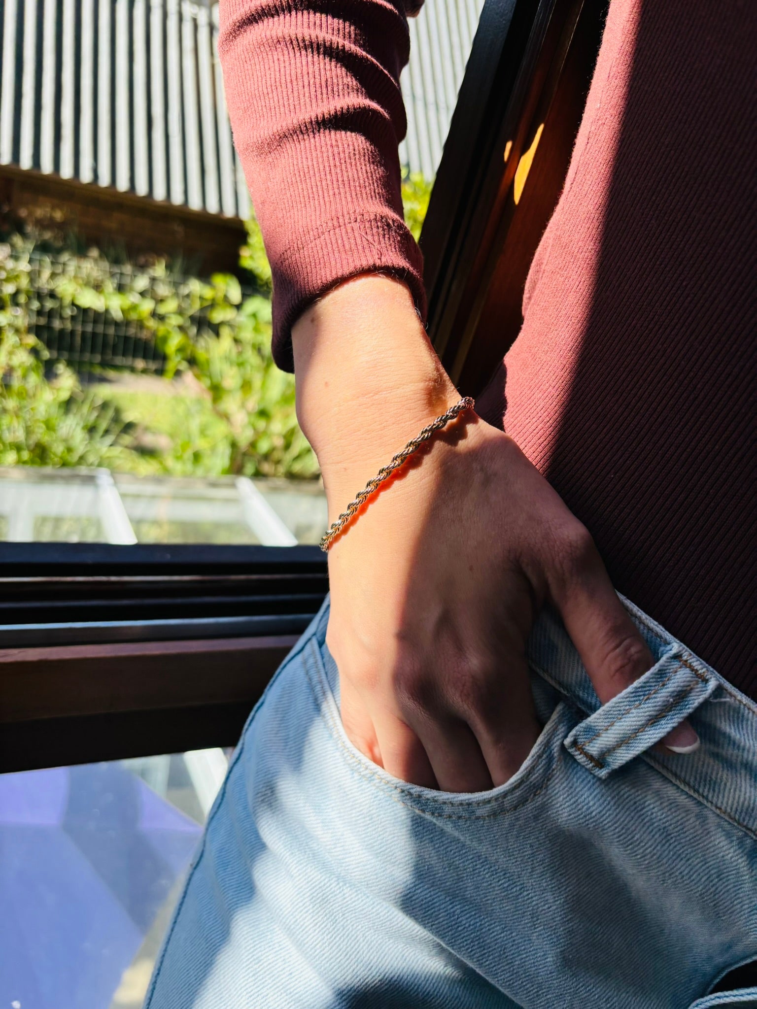 Pulseira Corrente Trançada