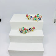 Brinco Ear cuff Arco iris