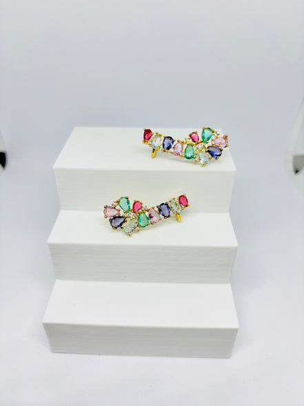 Brinco Ear cuff Arco iris