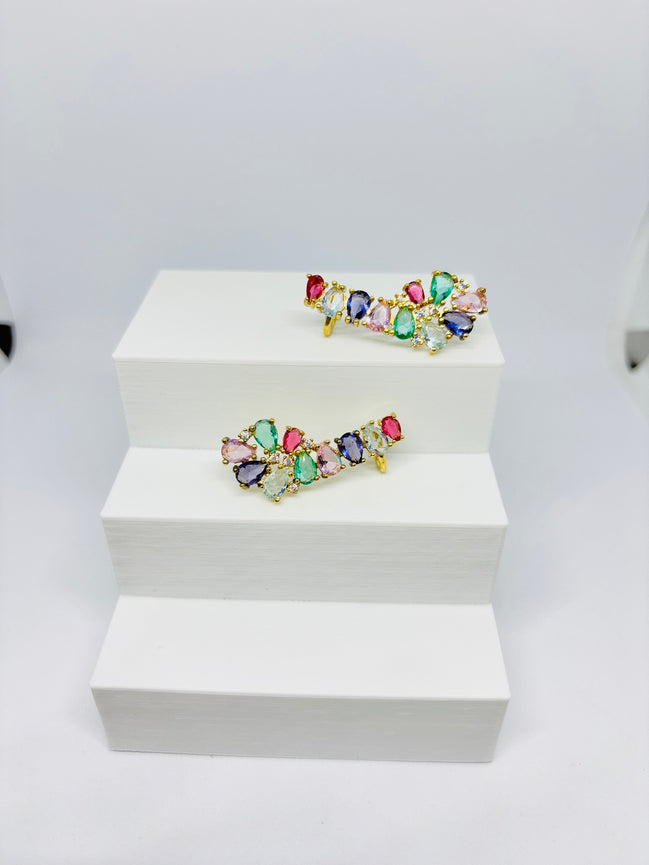 Brinco Ear cuff Arco iris