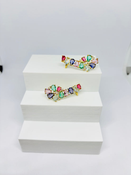 Brinco Ear cuff Arco iris