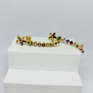 Brinco Ear Cuff Pedras preciosas