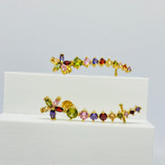 Brinco Ear Cuff Pedras preciosas