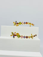 Brinco Ear Cuff Pedras preciosas
