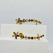 Brinco Ear Cuff Pedras preciosas