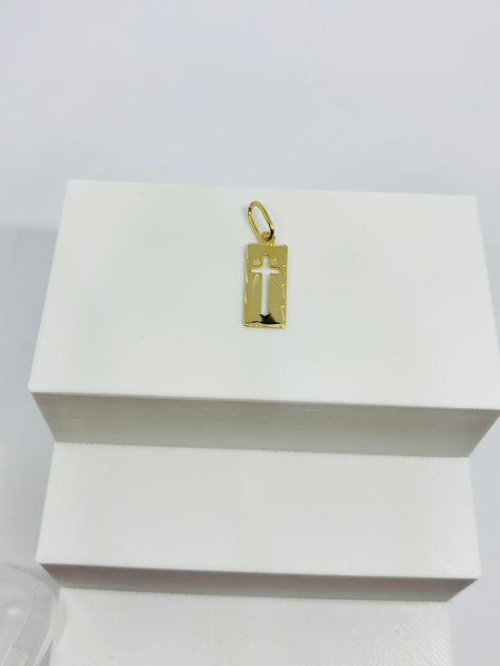 Pingente Placa de cruz