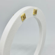 Brinco Quadrado cravejado