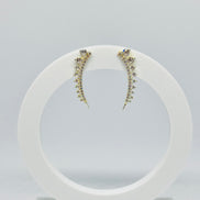 Brinco Prata cravejada