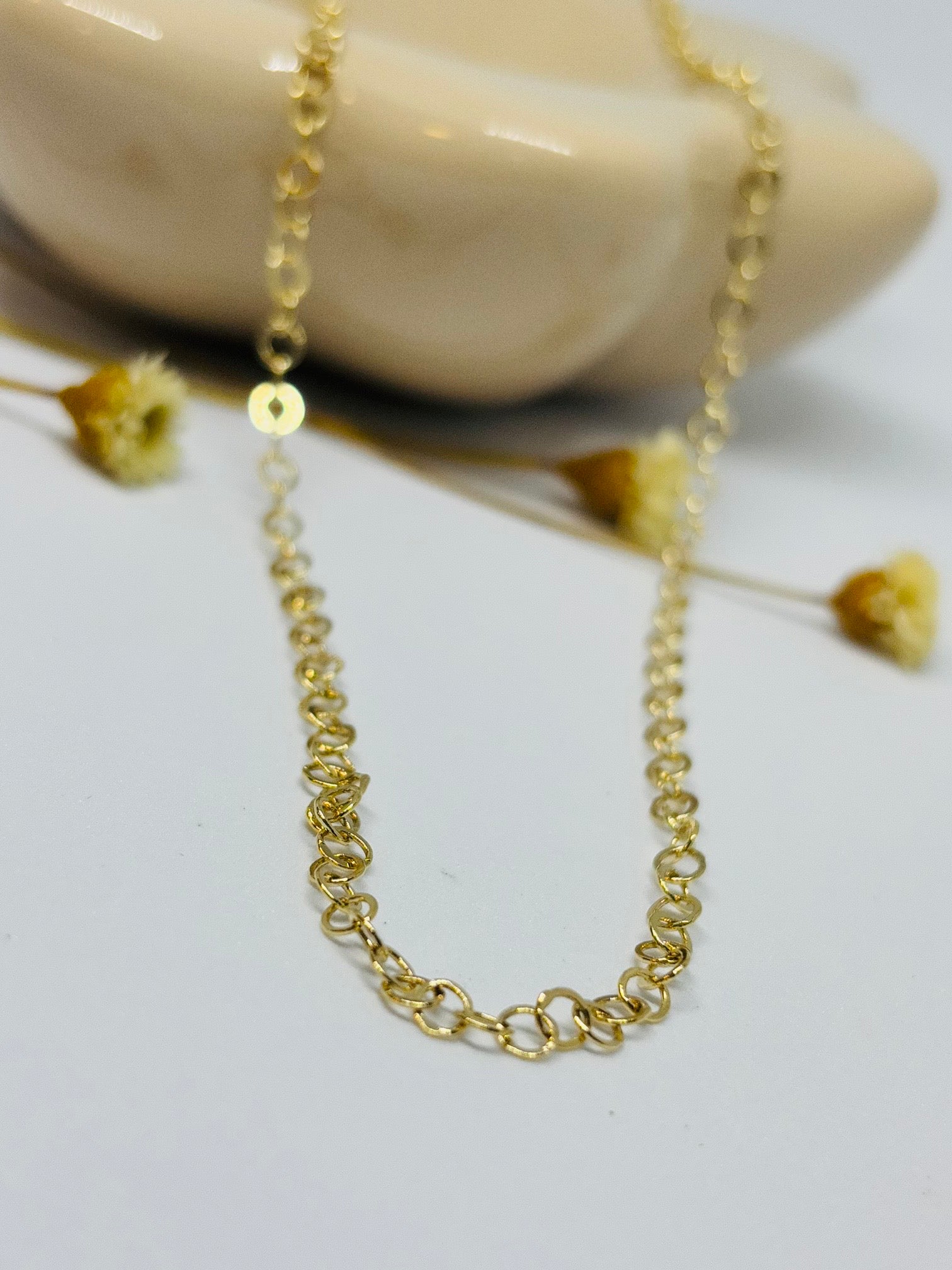Colar elo dourado