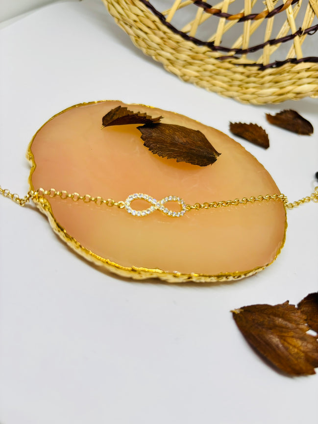 Pulseira Infinito com Zircônias
