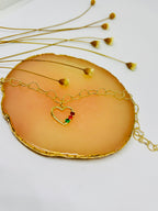 Pulseira Corações dourados