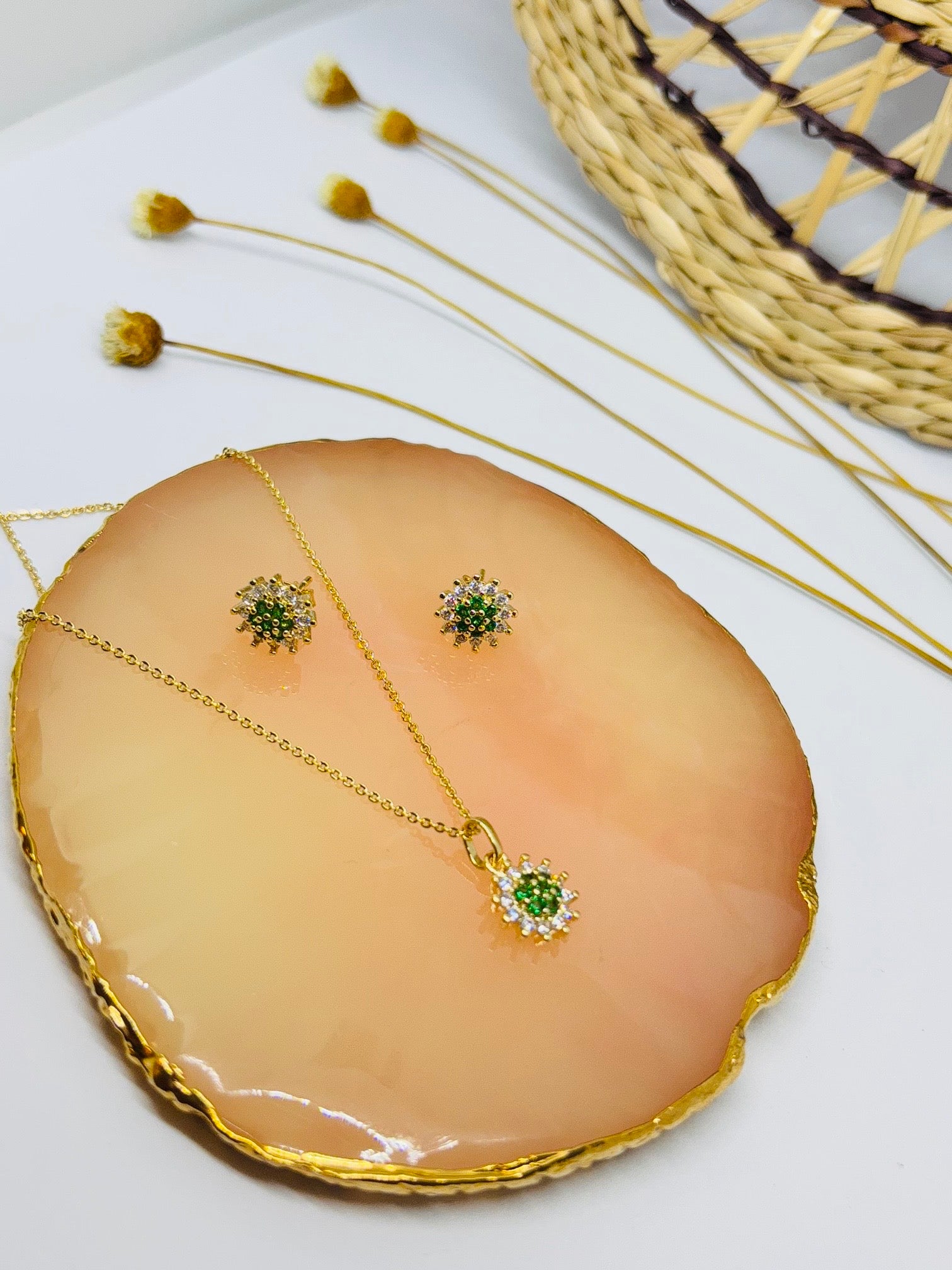 Conjunto Flor Esmeralda