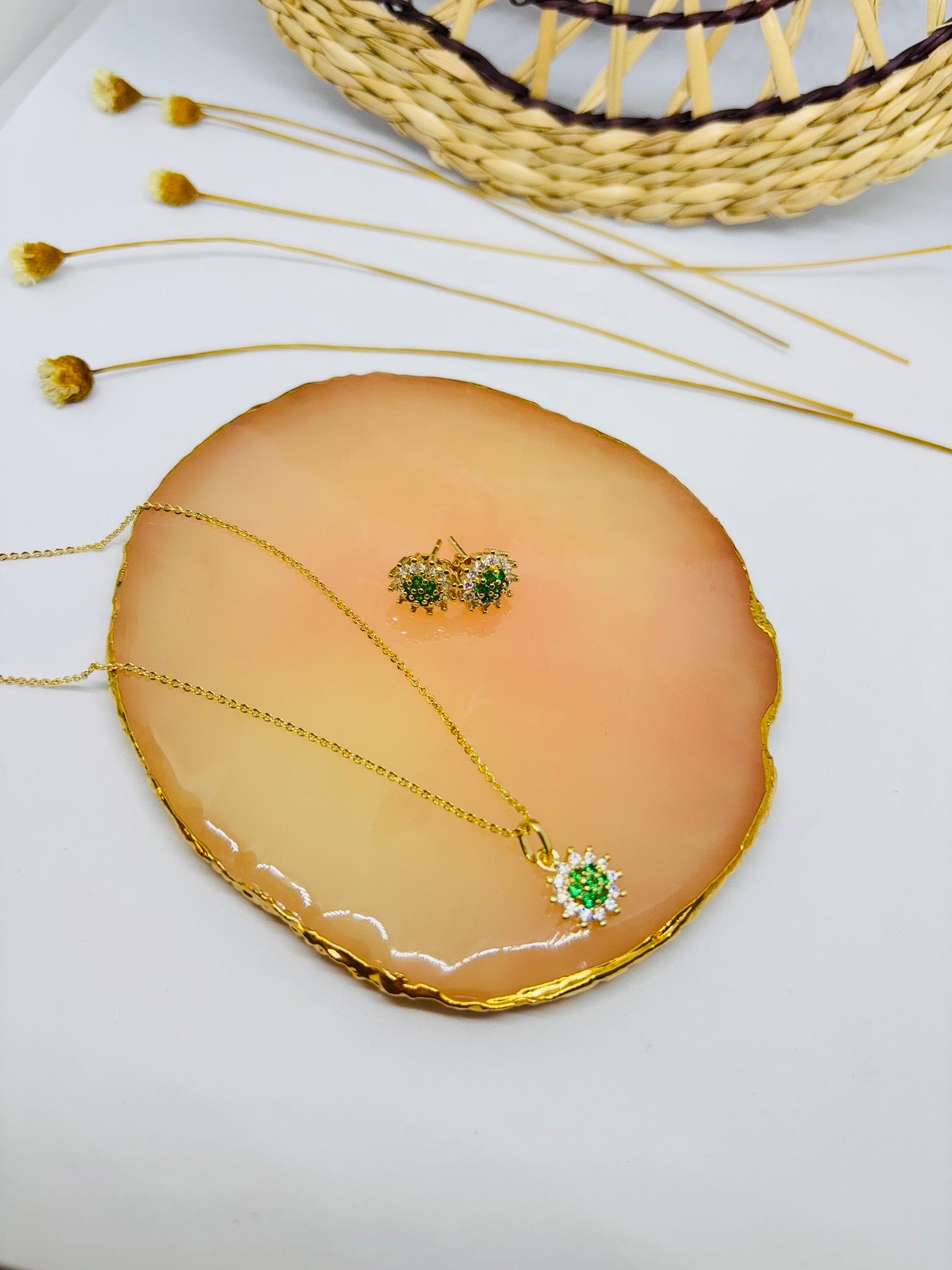 Conjunto Flor Esmeralda