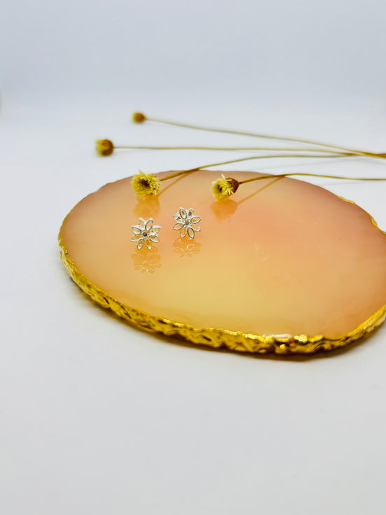 Brinco Flor Prata