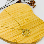 Colar Medalhão Mapa-Múndi