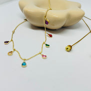 Colar Gotas Coloridas