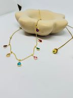 Colar Gotas Coloridas