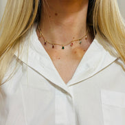 Colar Gotas Coloridas