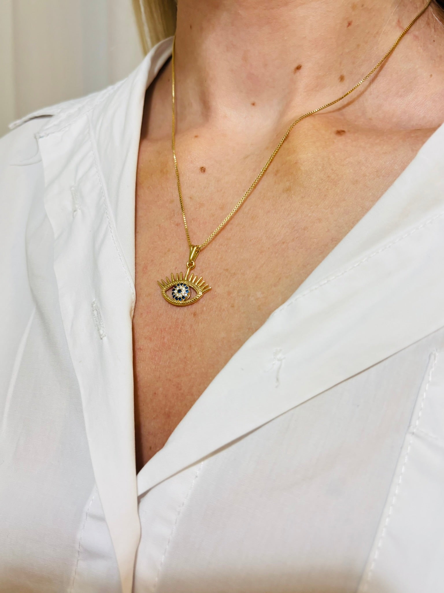 Colar Olho Grego Luxo