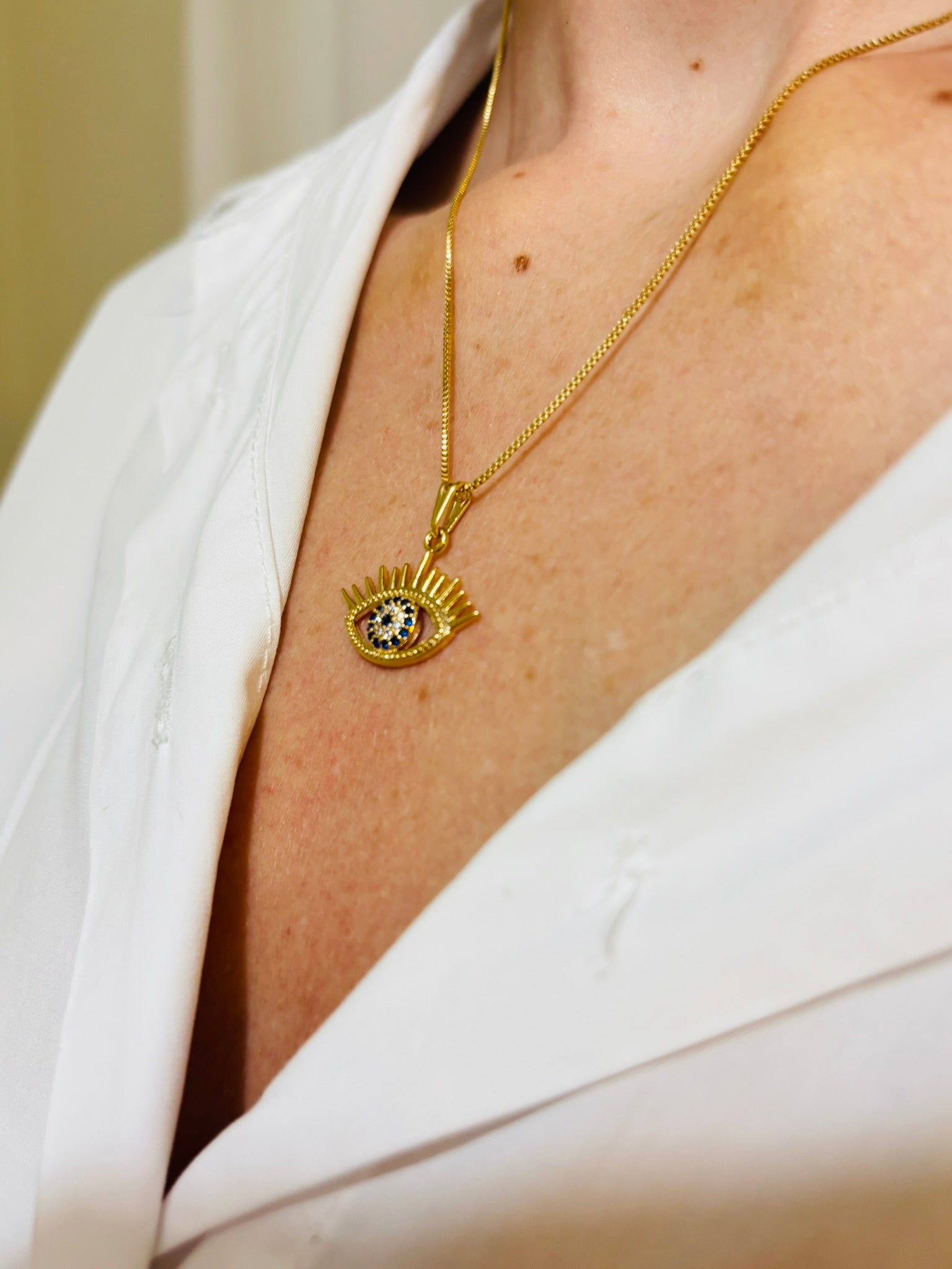 Colar Olho Grego Luxo