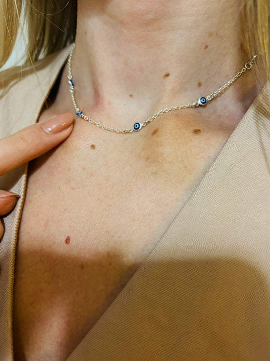 Choker Olho Grego