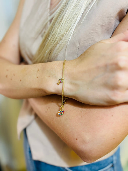 Pulseira Cadeado do Amor