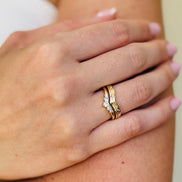 Anel Elegância Chevron