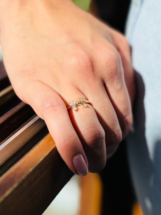 Anel Laço cravejado