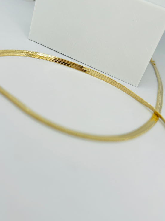 Choker Fita Fina gold